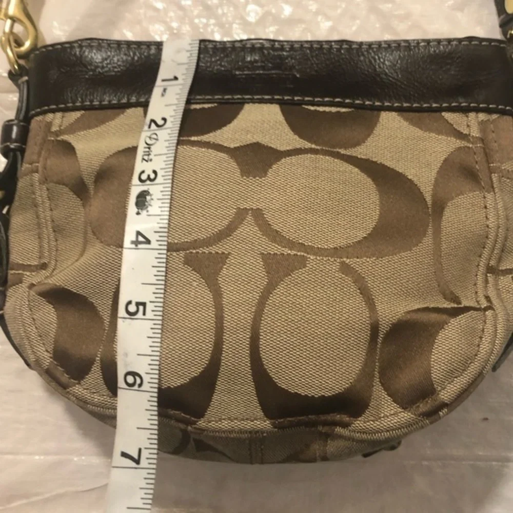 Coach vintage y2k 48156 signature brown mini Zoe hobo bag